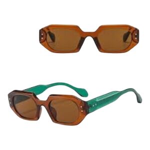 Stylish Brown and Green Sunglasses